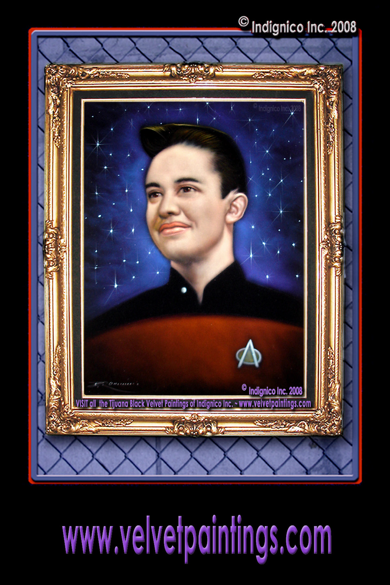 Illustration for article titled The Greatest Velvet Paintings Of Science-Fiction Icons!